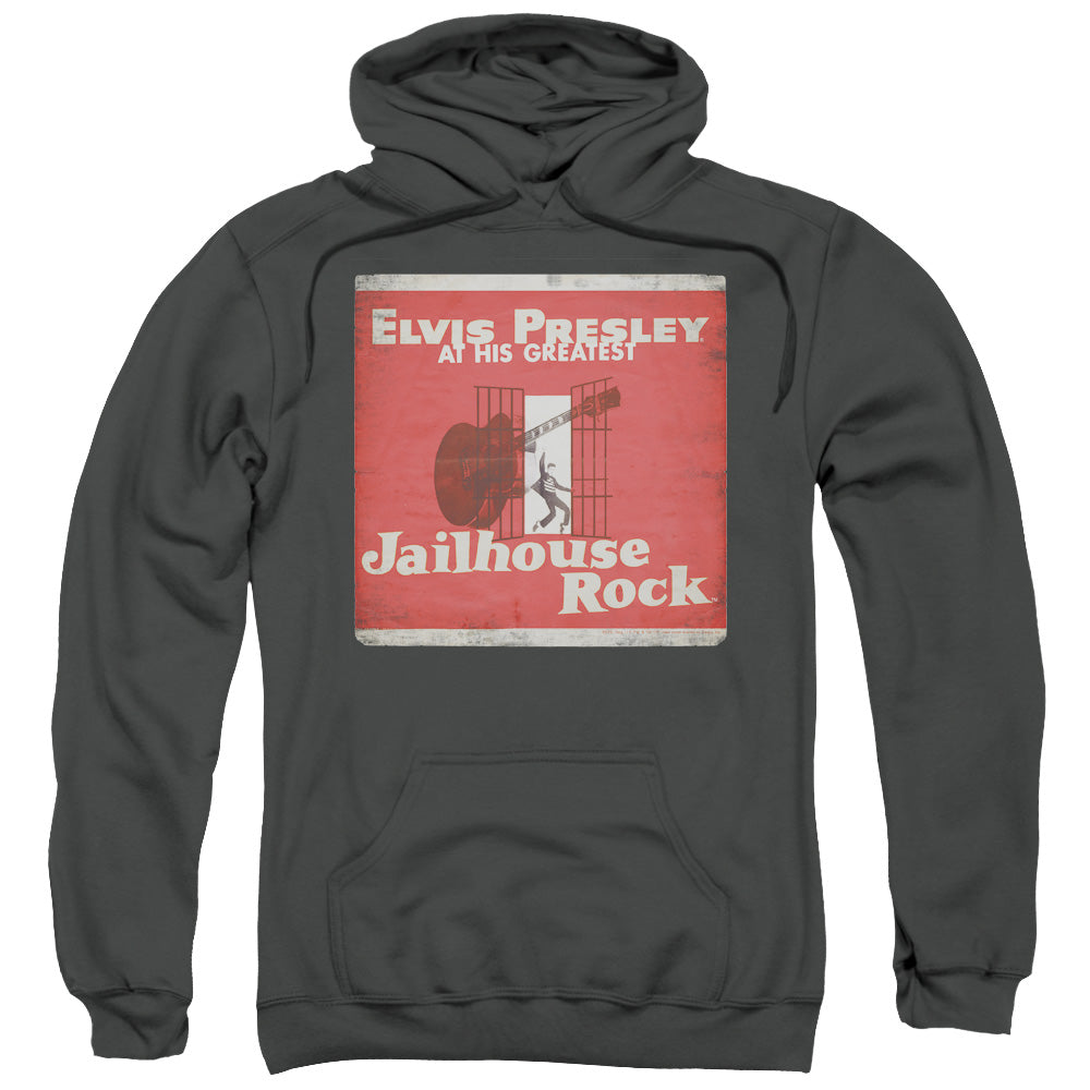 Elvis Presley Greatest Mens Hoodie Charcoal Officially Licensed
