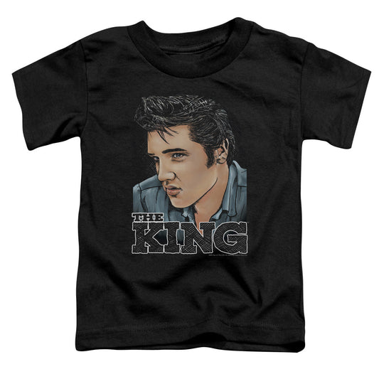 Elvis Presley Graphic King Toddler Kids Youth T Shirt Black Officially Licensed