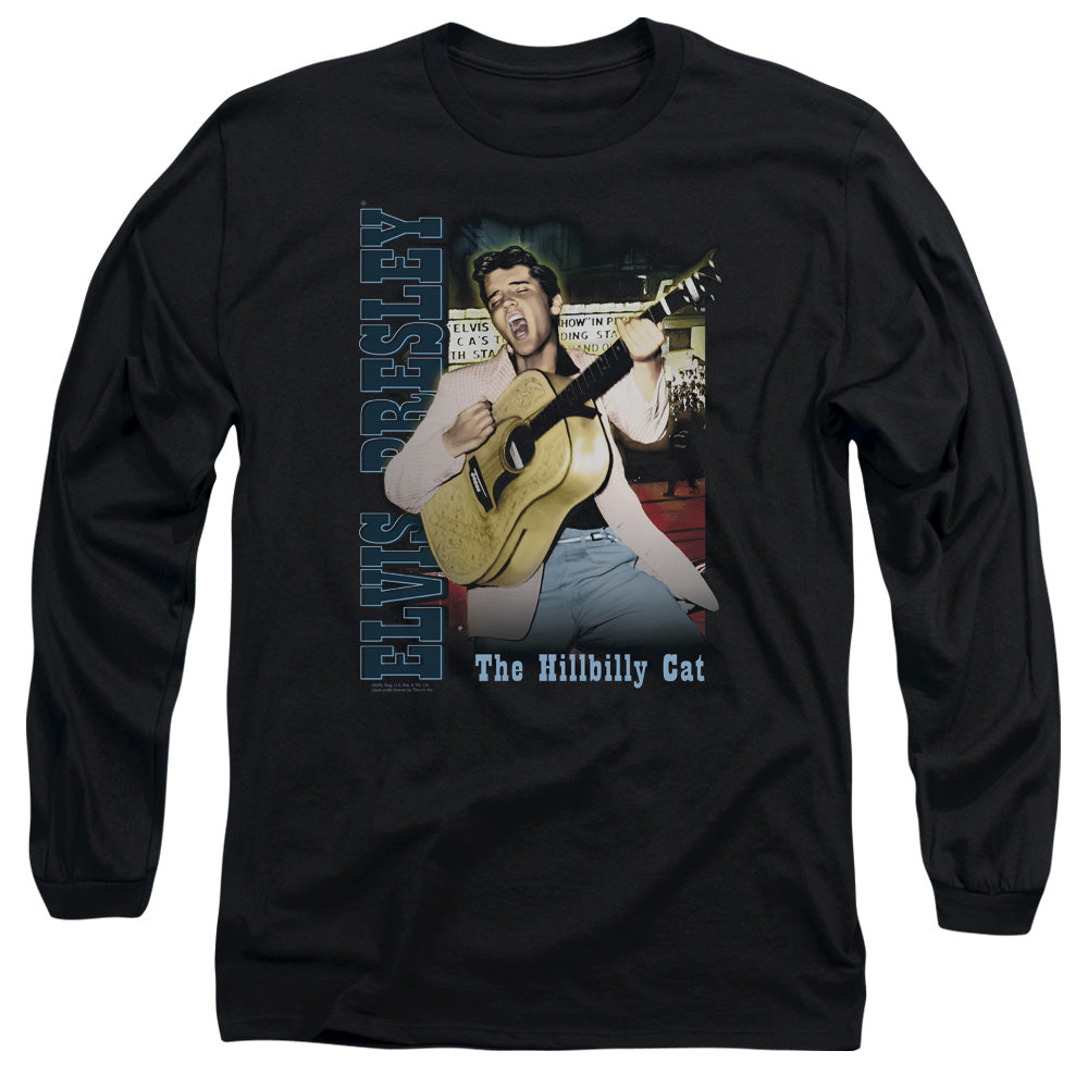 Elvis Presley Memphis Mens Long Sleeve Shirt Black Officially Licensed Officially Licensed