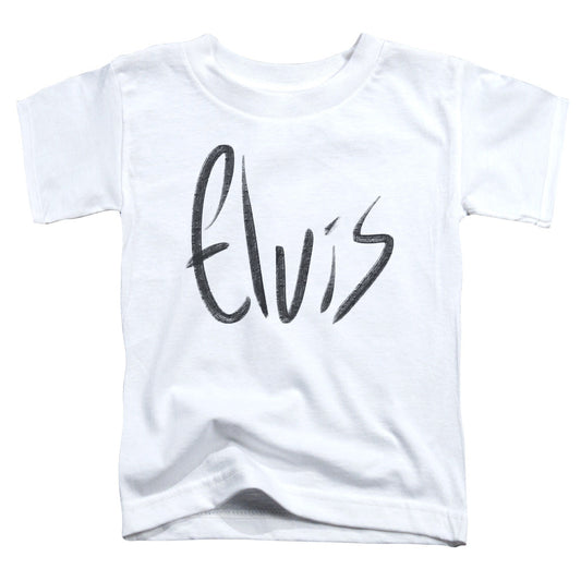 Elvis Presley Sketchy Name Toddler Kids Youth T Shirt White Officially Licensed