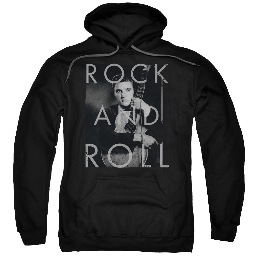Elvis Presley Rock And Roll Mens Hoodie Black Officially Licensed
