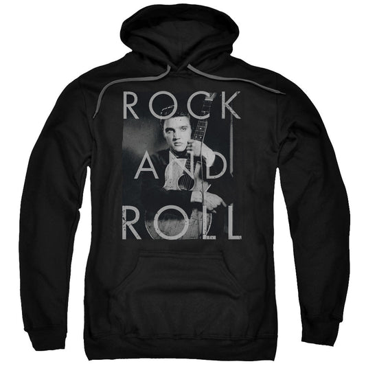 Elvis Presley Rock And Roll Mens Hoodie Black Officially Licensed