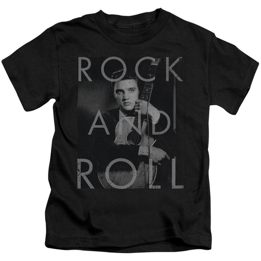 Elvis Presley Rock and Roll Juvenile Kids Youth T Shirt Black Officially Licensed