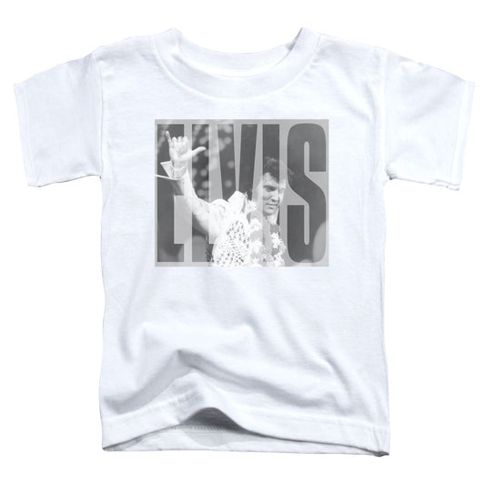 Elvis Presley Aloha Gray Toddler Kids Youth T Shirt White Officially Licensed