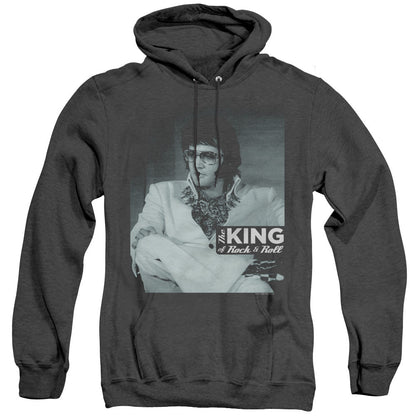 Elvis Presley Good To Be Heather Mens Hoodie Black Officially Licensed