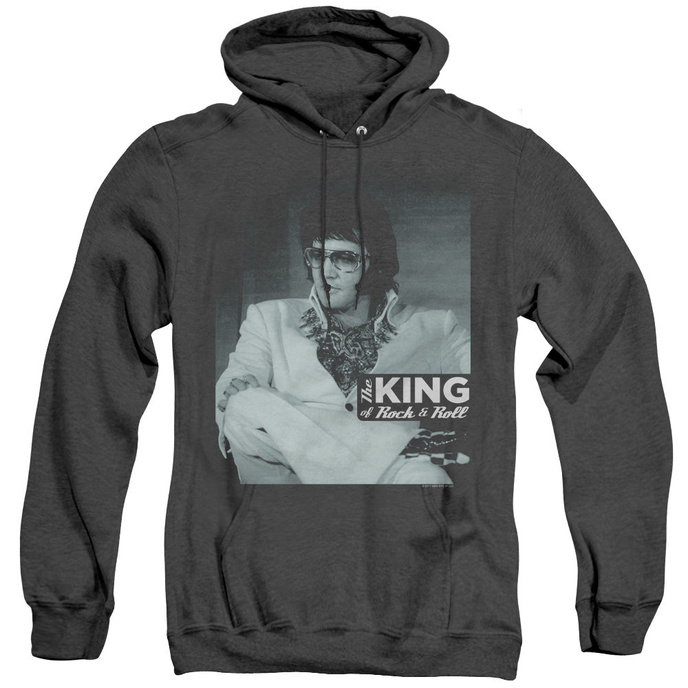 Elvis Presley Good To Be Heather Mens Hoodie Black Officially Licensed