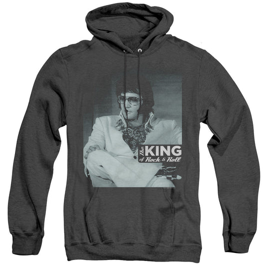 Elvis Presley Good To Be Mens Heather Hoodie Black Officially Licensed