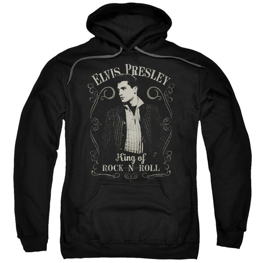 Elvis Presley Rock Legend Mens Hoodie Black Officially Licensed