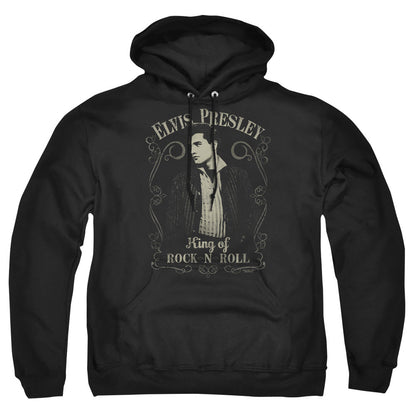 Elvis Presley Rock Legend Mens Hoodie Black Officially Licensed