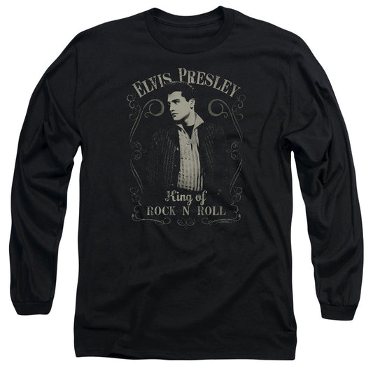 Elvis Presley Rock Legend Mens Long Sleeve Shirt Black Officially Licensed Officially Licensed