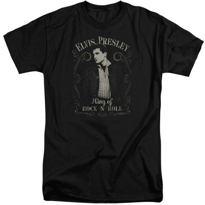 Elvis Presley Rock Legend Mens Tall T Shirt Black Officially Licensed