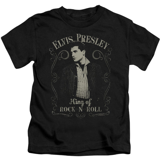 Elvis Presley Rock Legend Juvenile Kids Youth T Shirt Black Officially Licensed