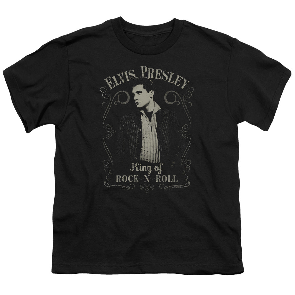 Elvis Presley Rock Legend Kids Youth T Shirt Black Officially Licensed