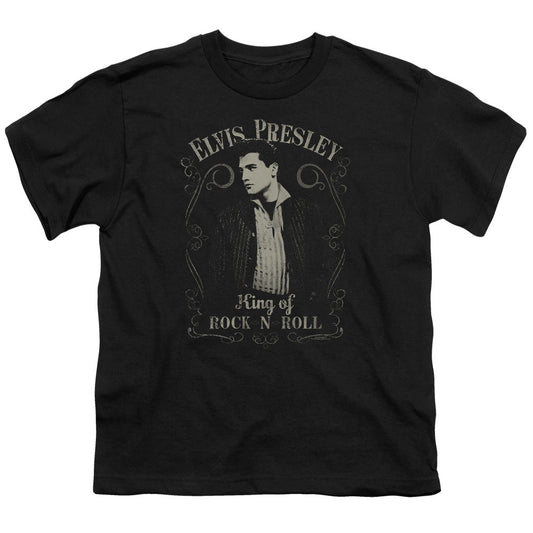 Elvis Presley Rock Legend Kids Youth T Shirt Black Officially Licensed