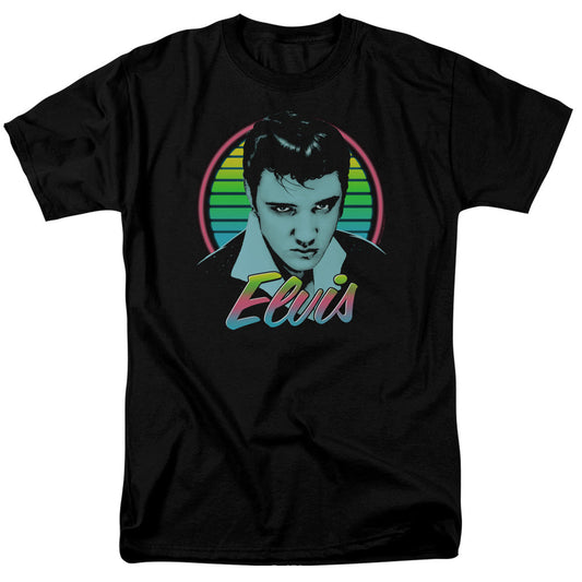 Elvis Presley Neon King Mens T Shirt Black Officially Licensed