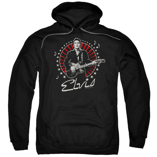 Elvis Presley Stars Mens Hoodie Black Officially Licensed