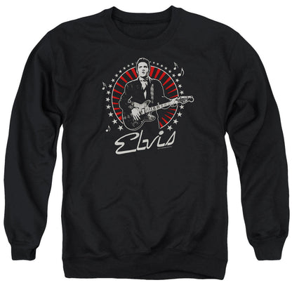 Elvis Presley Stars Mens Crewneck Sweatshirt Black