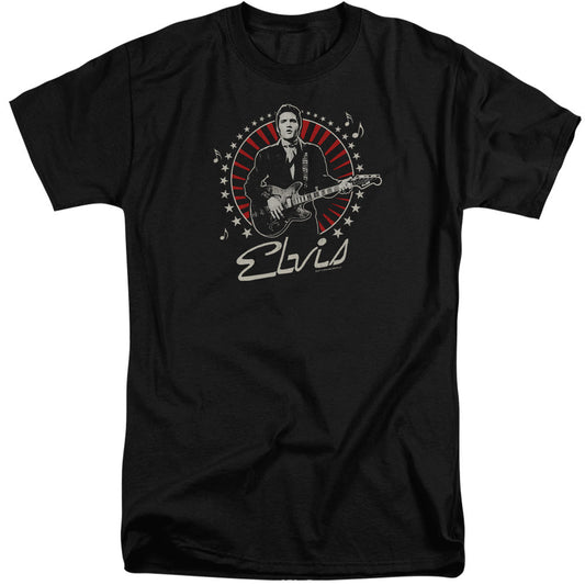 Elvis Presley Stars Mens Tall T Shirt Black Officially Licensed