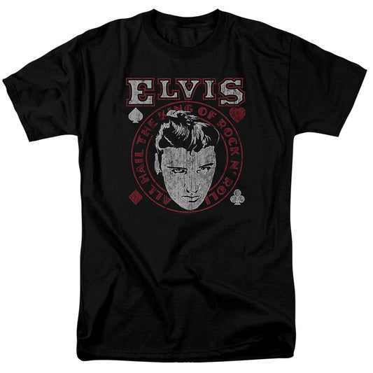Elvis Presley Hail The King Mens T Shirt Black Officially Licensed