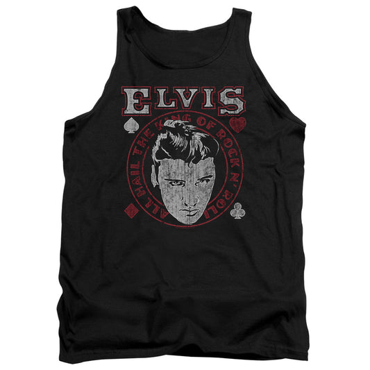 Elvis Presley Hail The King Mens Tank Top Shirt Black Officially Licensed