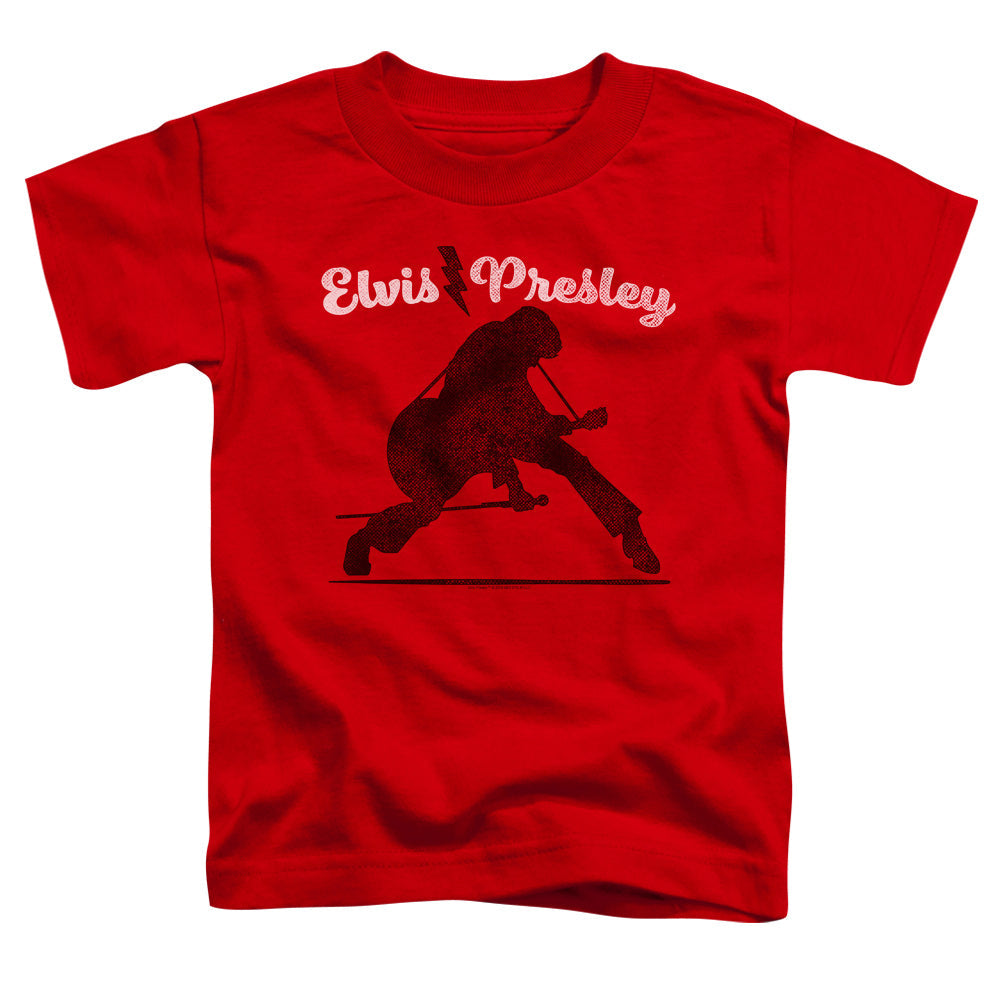 Elvis Presley Overprint Toddler Kids Youth T Shirt Red Officially Licensed