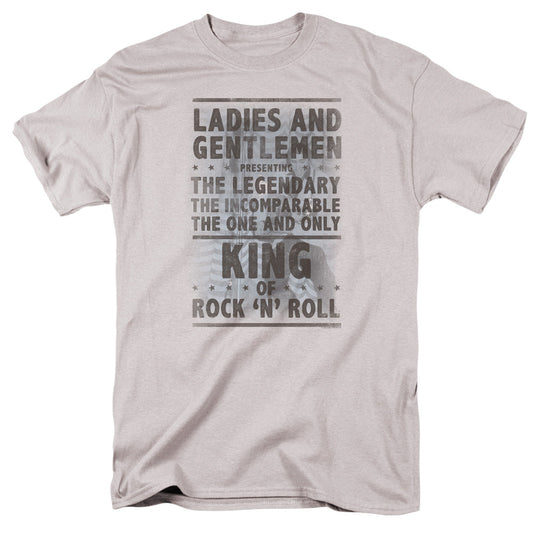 Elvis Presley Ladies And Gentlemen Mens T Shirt Silver Officially Licensed