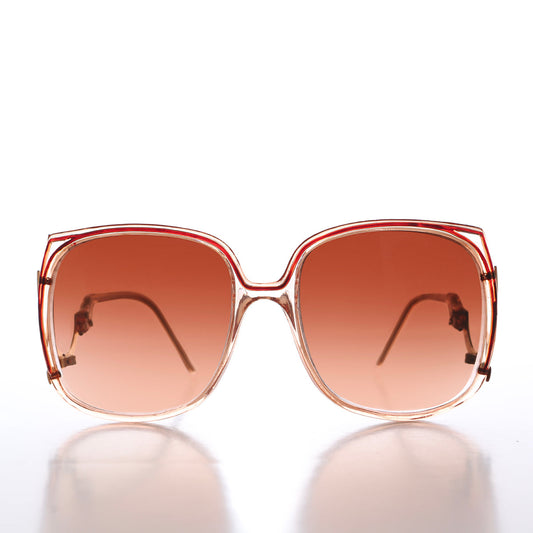Large Square 80s Women's Vintage Sunglasses - Josie