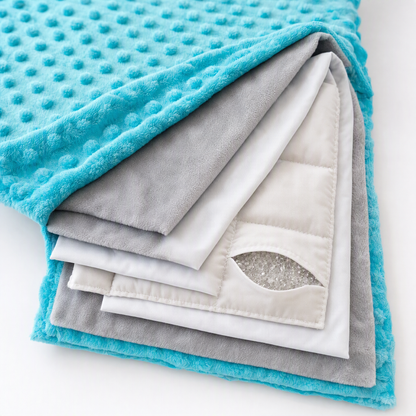 Kids Weighted Blanket with Removable Minky Cover