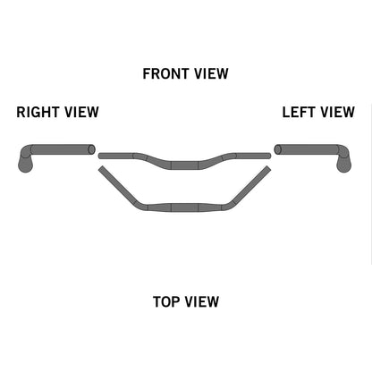 Ergotec - Trekking Handlebar - 31.8 mm - Black Sandblasted