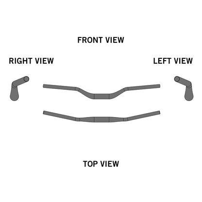 Ergotec Riser Bar 50 (35.0, GW780, GL220, GH50, 12° | Black Sandblasted)