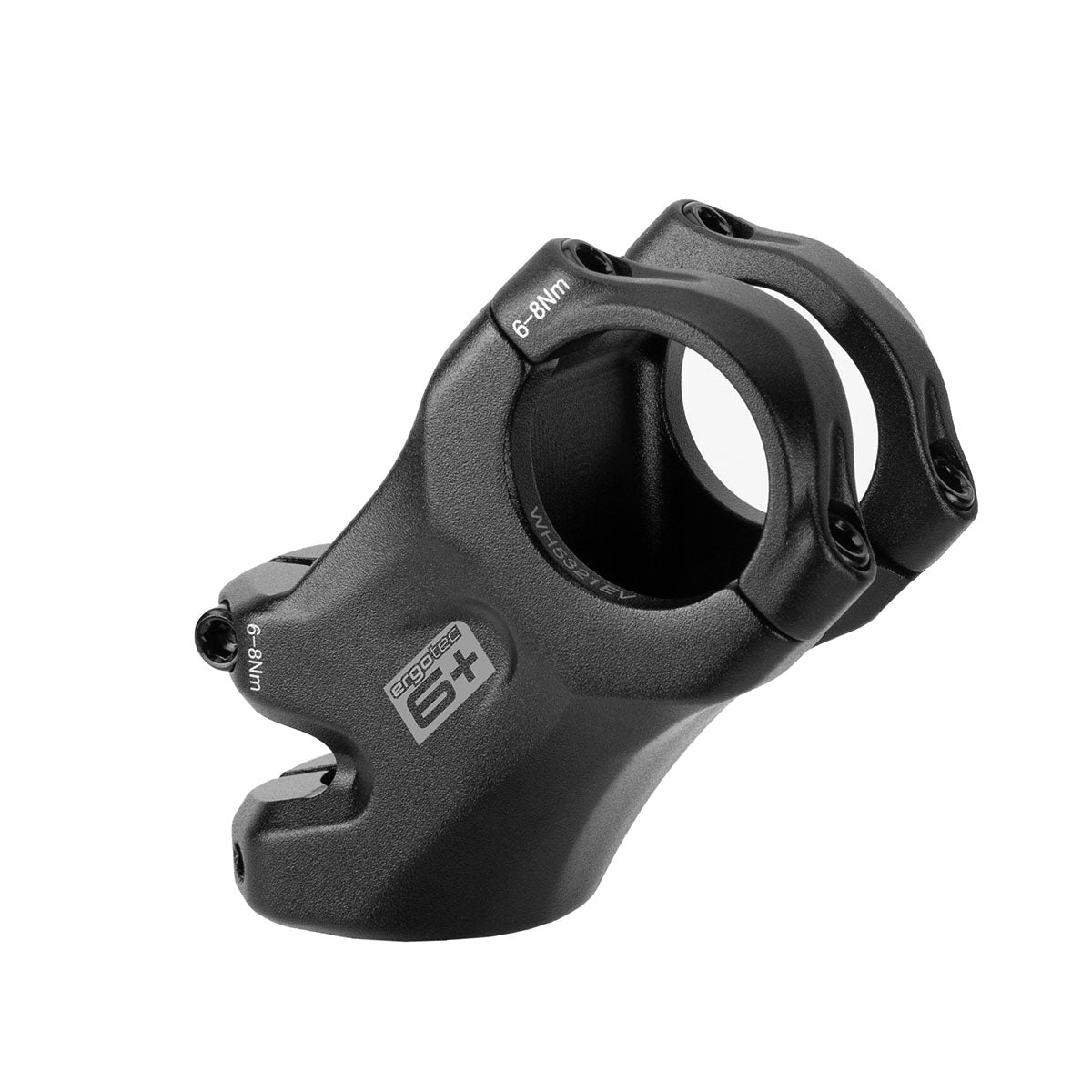 Ergotec Stem High Bass 6+ (Ahead 28.6/31.8, 55mm, 45° | Black Sandblasted) - Triathlete Store