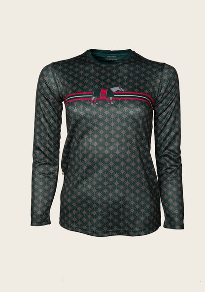 SALE   Espoir Lumiere Green & Pink Stripe T-Shirt