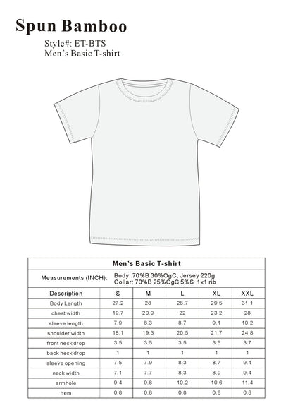 Men's Bamboo Viscose/Organic Cotton Pocket T-Shirt
