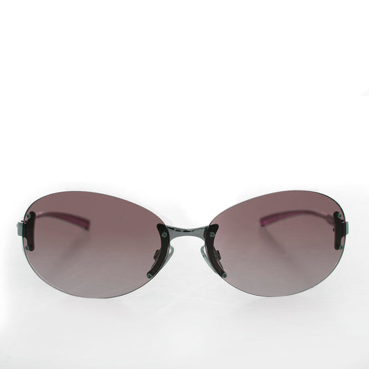 Large Oval Vintage Sunglasses - Eugena