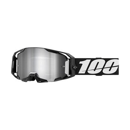 100% ARmatic Goggles - Black, Mirror Silver Flash Lens