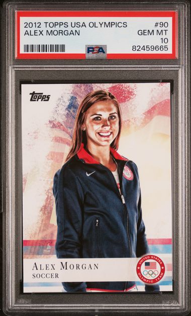 Graded 2012 Topps USA Olympics Alex Morgan #90 Rookie RC Soccer Card PSA 10 Gem Mint
