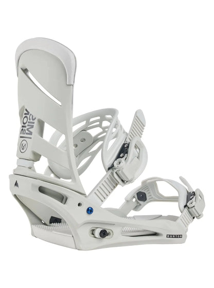 Burton Mens Mission Re:Flex Snowboard Bindings Gray Cloud S