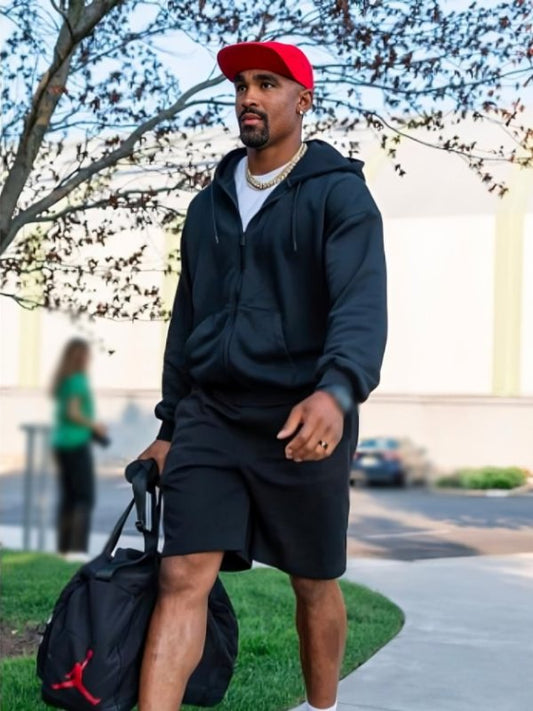 Jalen Hurts Eagles Training Camp Black Hoodie