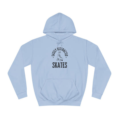 Easily Distracted by Skates Unisex Hoodie