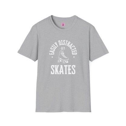 Easily Distracted by Skates Unisex T-Shirt