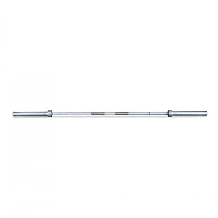 Hard Chrome Olympic Bar - Muscle D Fitness - 7' Length - Rotating Sleeves