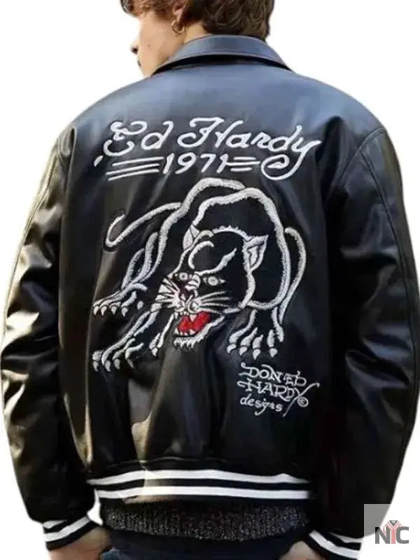 Ed Hardy Leather Jacket