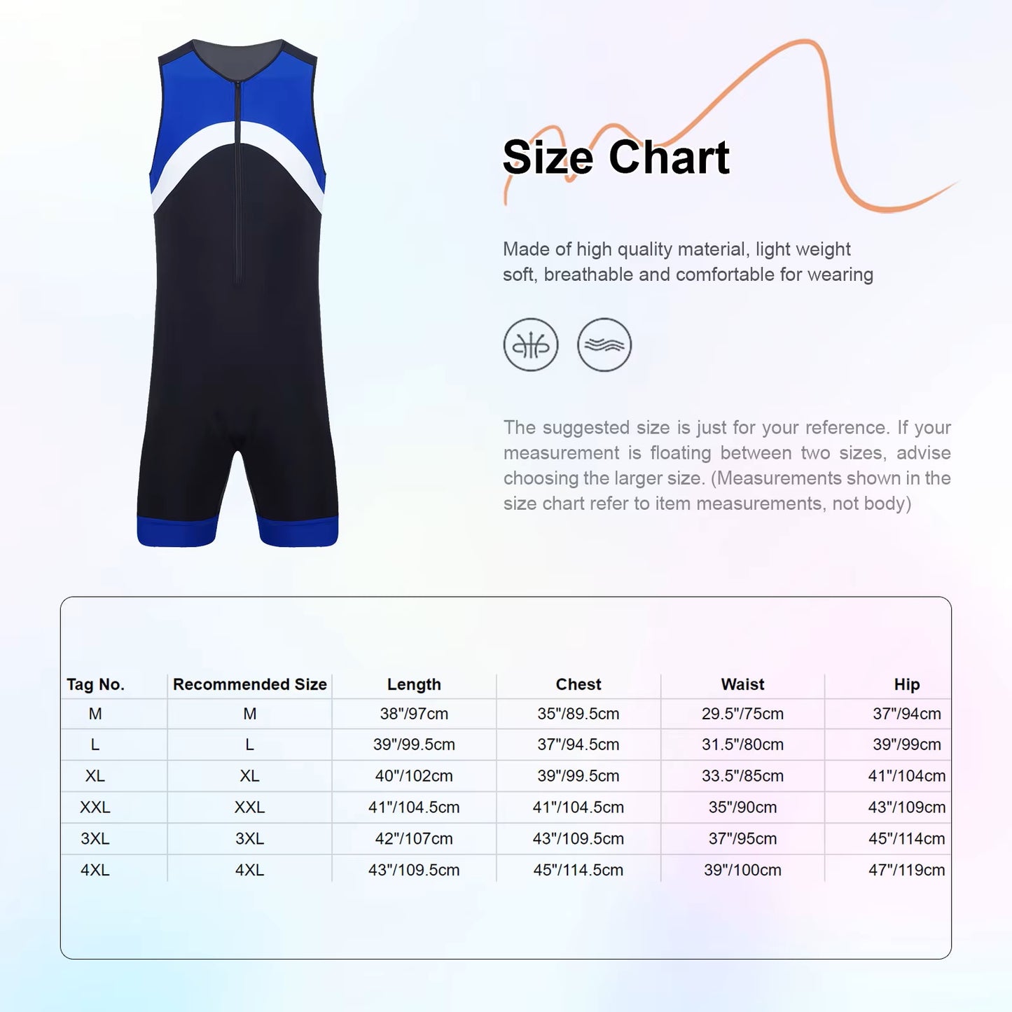 iEFiEL Men's One Piece Swimsuit / Trisuit