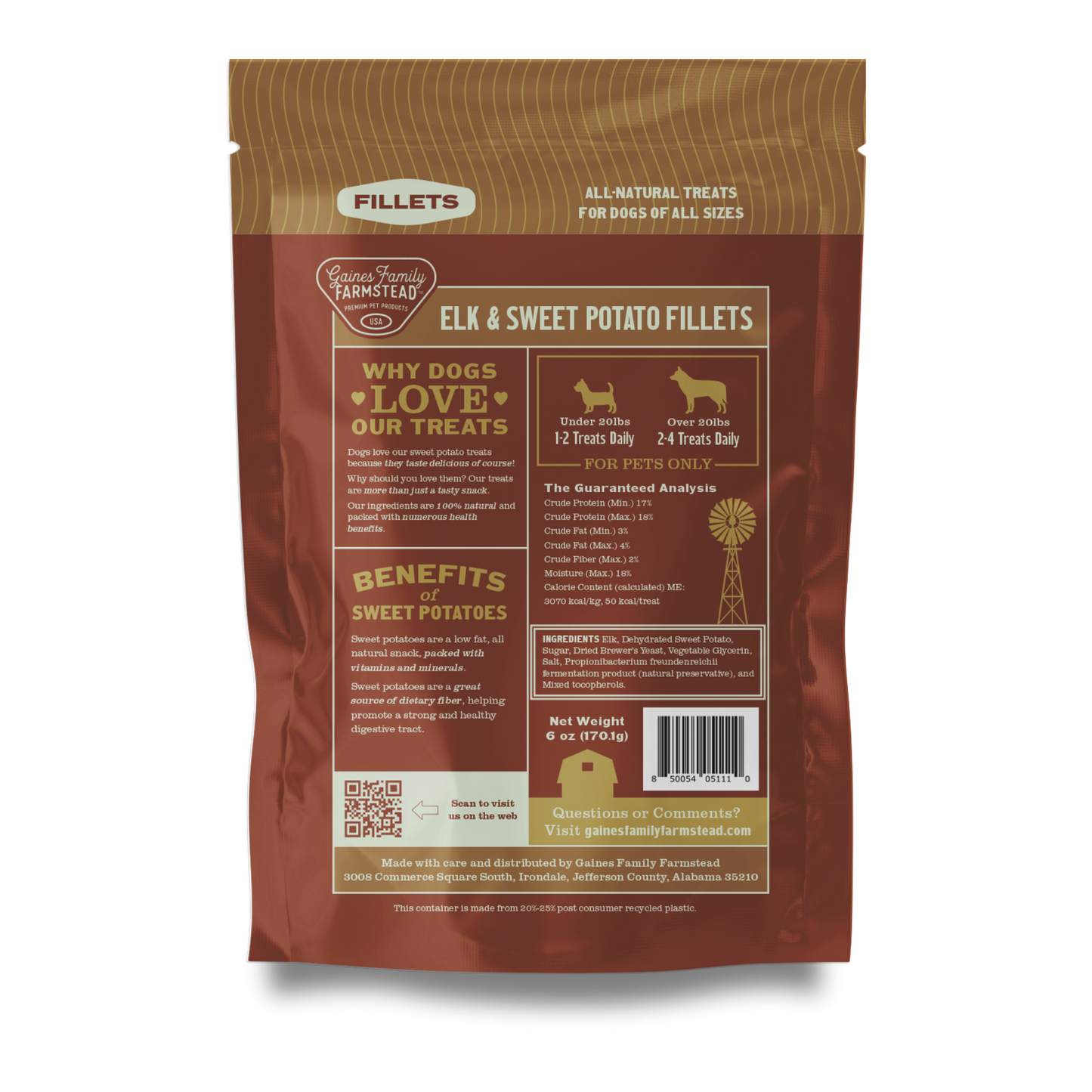 Elk and Sweet Potato Fillets