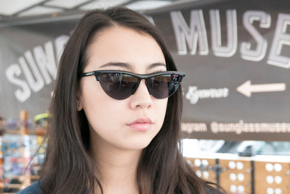 Semi Rimless Edgy Rare 90s Cat Eye Sunglass - Ellen