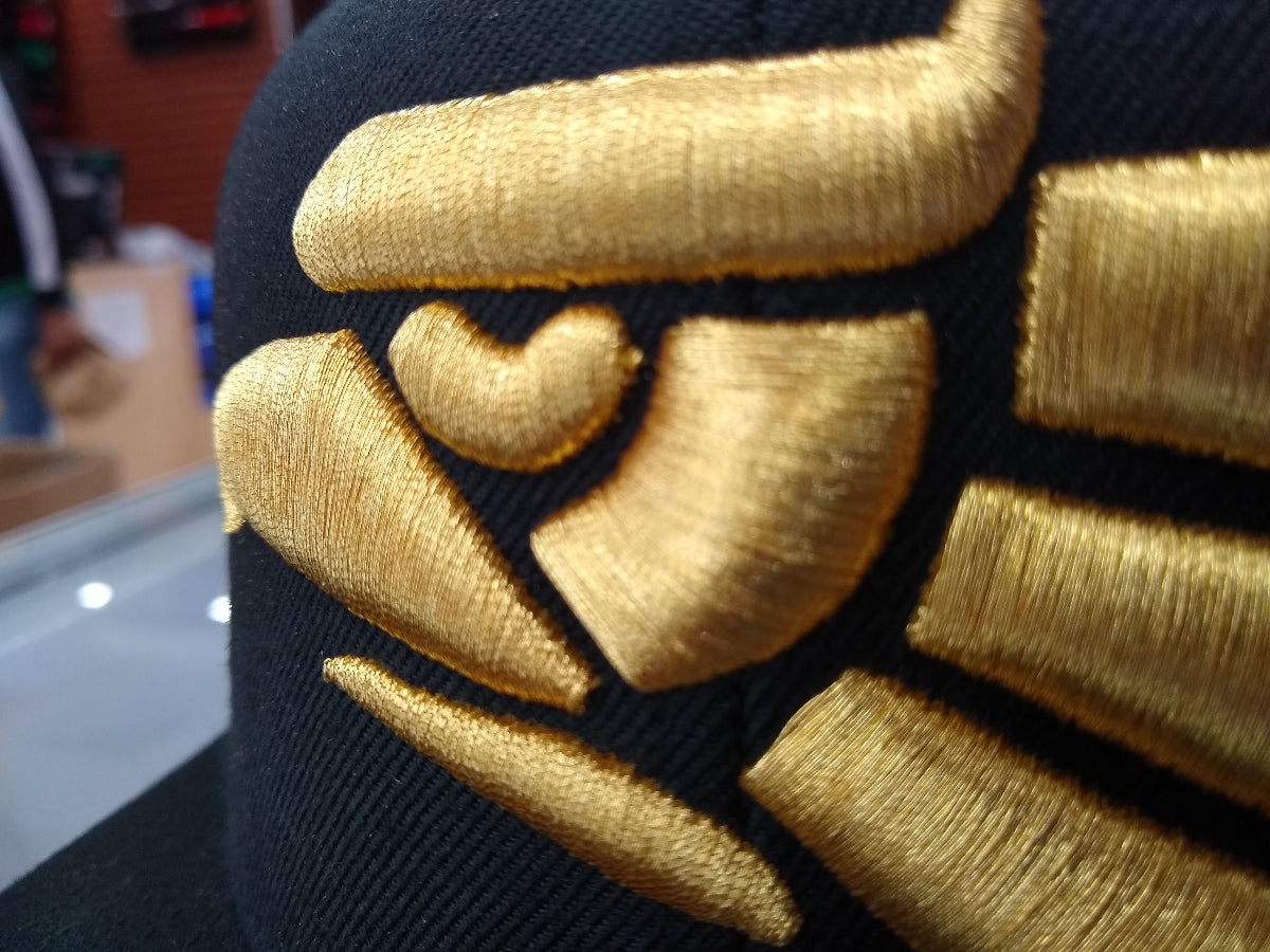 Embroidered Eagle and flag Mexico WIDE logo SnapBack hat