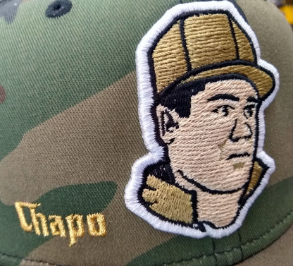 Embroidered "El Chapo" logo hats
