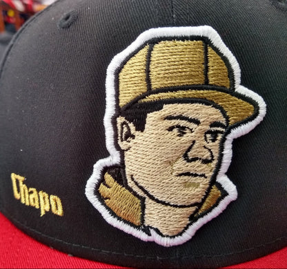 Embroidered "El Chapo" logo hats