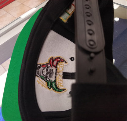 Embroidered SnapBack Mexican Bull Logo Hat