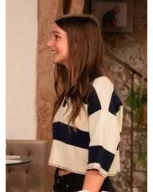 Emmerdale Sarah Striped Polo Shirt